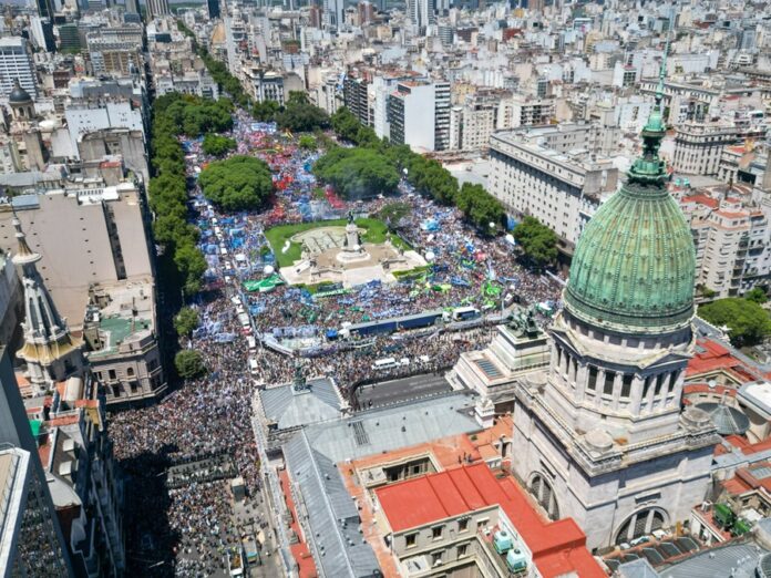 Comienza en Argentina el primer pulso del sindicalismo argentino al Gobierno de Milei