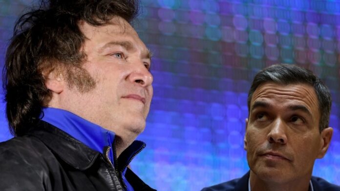 Javier-Milei-y-Pedro-Sanchez