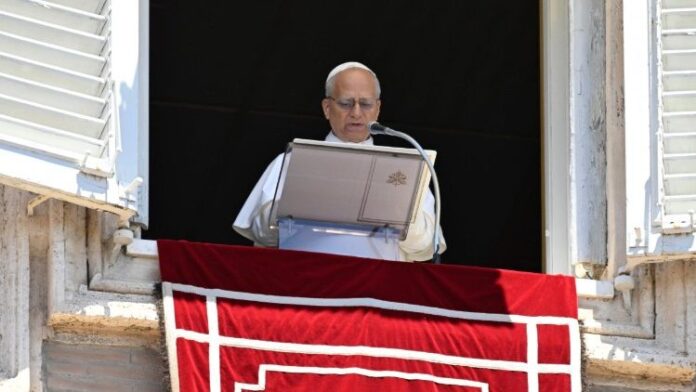 Papa-Leon-XIV-en-el-Angelus