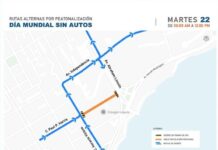 Intrant establece vías alternas por peatonización de tramo de la calle Paul P. Harris este martes
