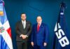 Ministro Magín Díaz juramenta a Enmanuel Cedeño como nuevo superintendente de Bancos