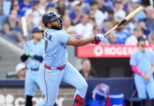 Vladimir Guerrero Jr. desata su furia con cuadrangular y 5 empujadas en victoria sobre Cleveland