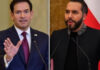 Marco Rubio presiona a Bukele sumarse a EEUU contra Cuba